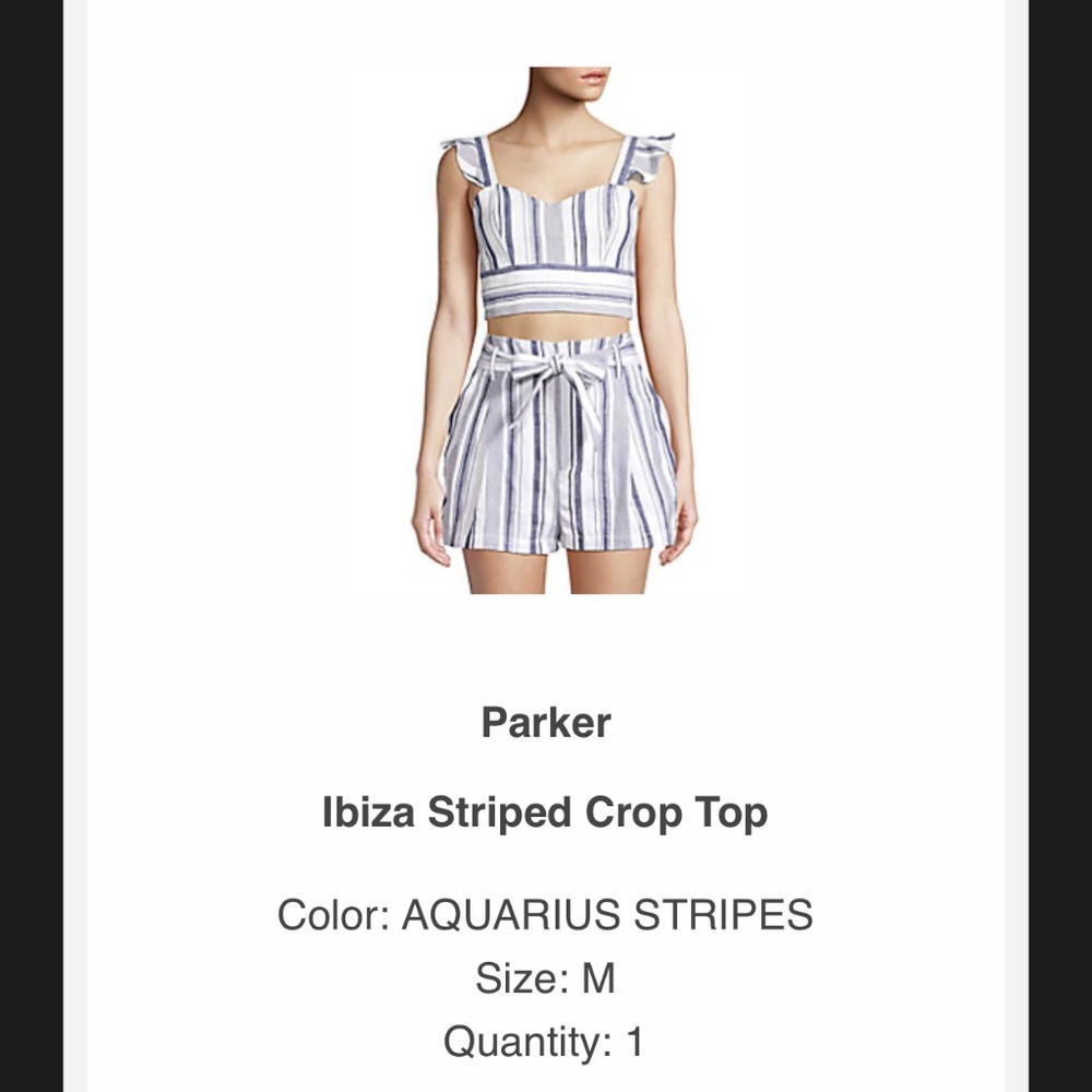 crop top with flirty ruffles